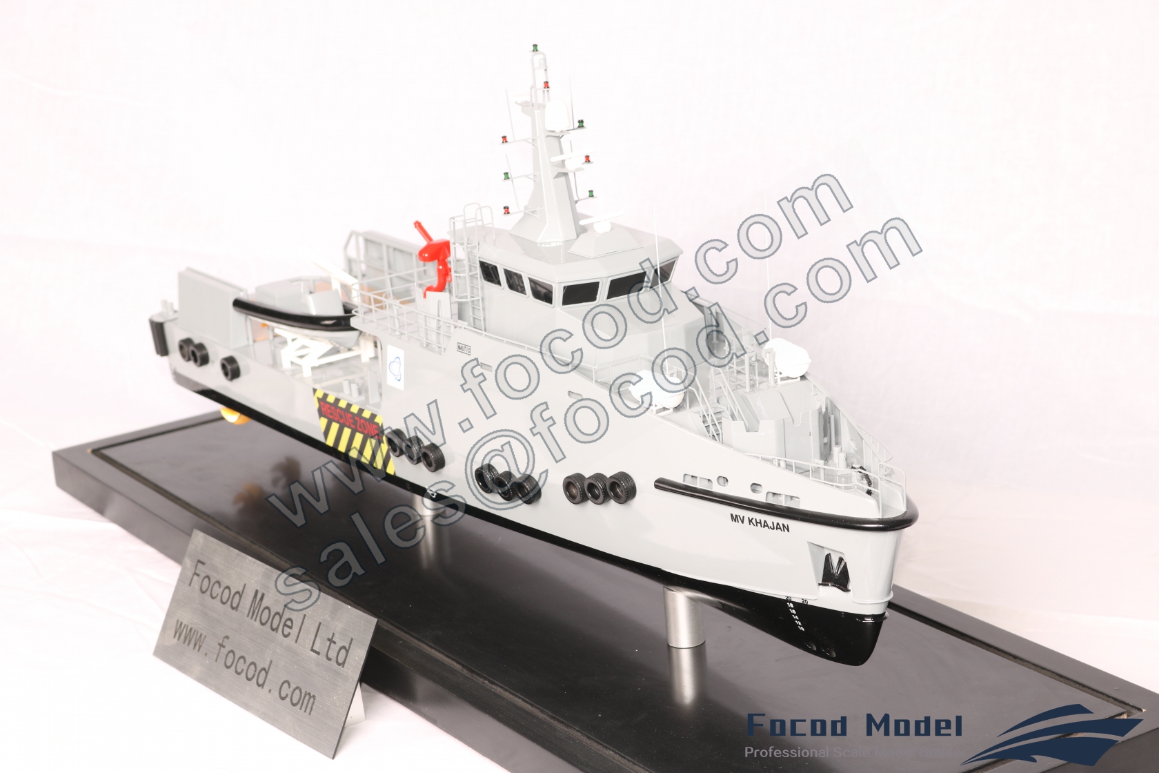 custom made model of 35m Crew Transfer Vessel